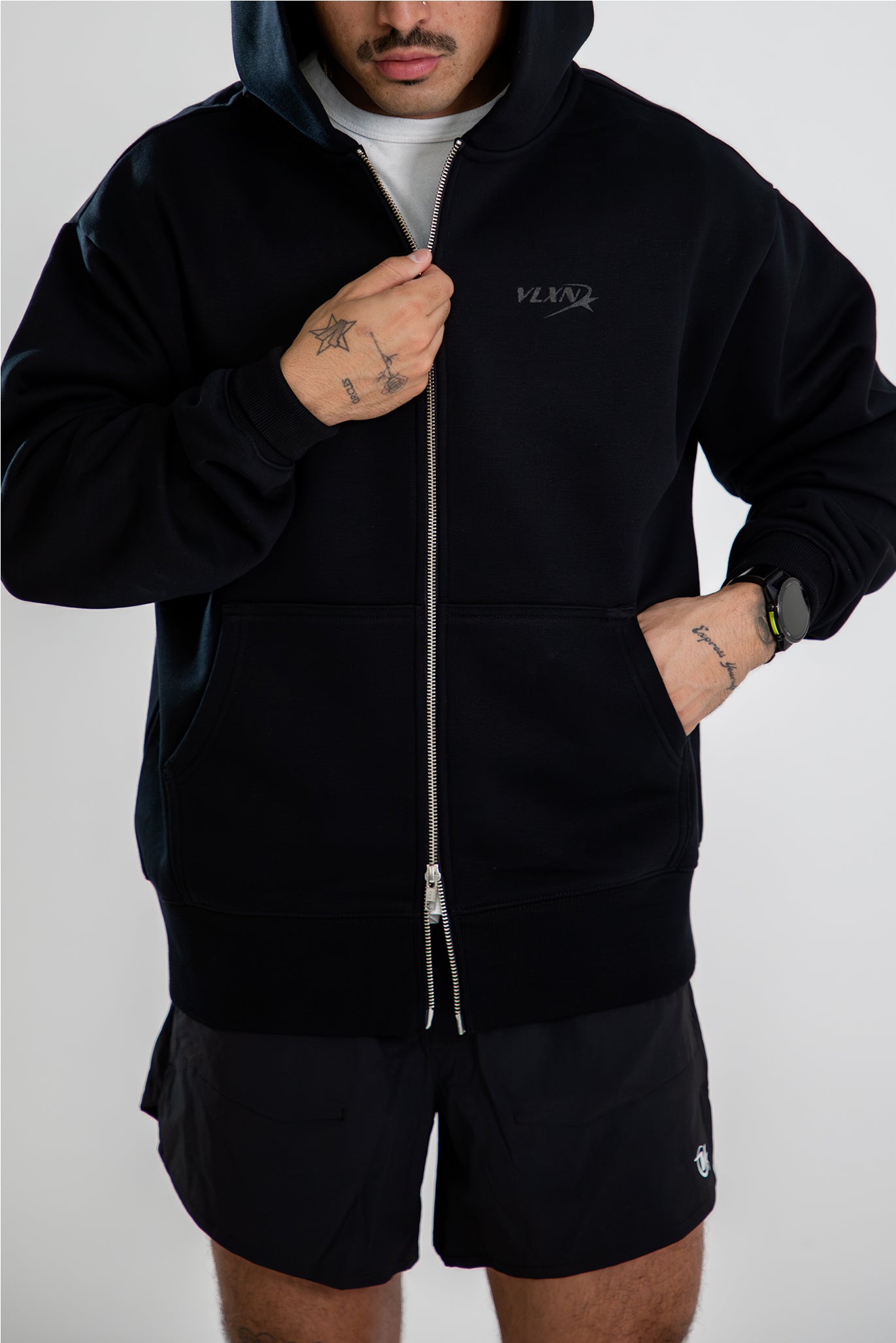 Static Zip-Up Hoodie